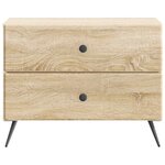vidaXL Cabinet de chevet avec tiroir Chêne Sonoma 62 x 34 5 x 47 5 cm