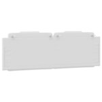 vidaXL Coussin de tête de lit Viana blanc 160 cm similicuir