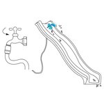 Toboggan Sky220 vert citron 2 2 m