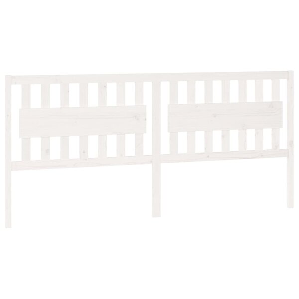 vidaXL Tête de lit Blanc 205 5x4x100 cm Bois massif de pin