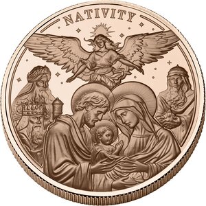 Monnaie NATIVITY 5 Oz Cuivre 500 Francs Cameroon 2025 (PRÉCOMMANDE)