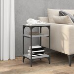 vidaXL Table d'appoint Sonoma gris 35x30x60 cm Bois d'ingénierie