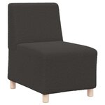 vidaXL Unité de Sofa Modulaire Sans Accoudoirs 3 Pièces Gris foncé