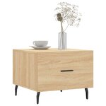 vidaXL Table basse Chêne sonoma 50x50x40 cm Bois d'ingénierie