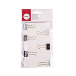 Binder Clips "Glam"  2cm  6designs  6 pces