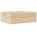 vidaXL Boîte en bois avec poignées 40x30x13 cm bois de pin massif