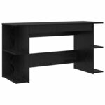 vidaXL Bureau Autre Chêne noir 140 x 50 x 75 cm Bois d'ingénierie