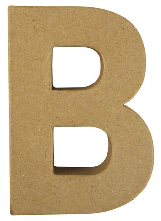 Alphabet en papier mâché 15 cm Lettre B