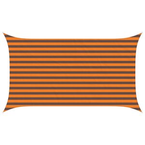 vidaXL Voile d'ombre Orange et marron 2 x 3 5 m 100   polyester Oxford