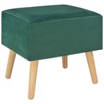 vidaXL Tables de chevet 2 Pièces Vert 40x35x40 cm Velours