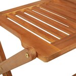 vidaXL Mobilier à dîner de jardin pliable 5 Pièces Bois d'acacia solide