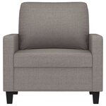 vidaXL Fauteuil Taupe 60 cm Tissu
