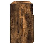 vidaXL Meuble TV avec lumières LED Chêne fumé 120x30x50 cm