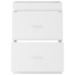vidaXL Meuble sous lavabo de salle de bain Blanc 56 x 37 5 x 81 cm