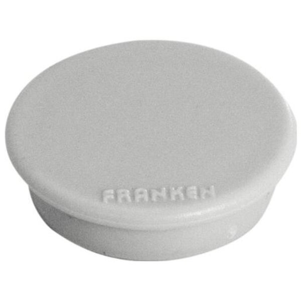Set de 10 aimants de fixation  force adhésive: 800 g  diamètre 30 mm Gris Rond FRANKEN