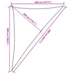 vidaXL Voile d'ombrage 160 g/m² Noir 4x5x6 8 m PEHD
