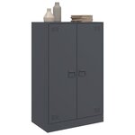 vidaXL Buffet anthracite 67x39x107 cm acier