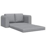 vidaXL Canapé-lit pliant Gris clair 148 x 71 x 83 cm tissu