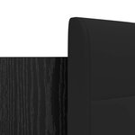 vidaXL Cadre de lit avec tête de lit Chêne noir 160 x 200 cm