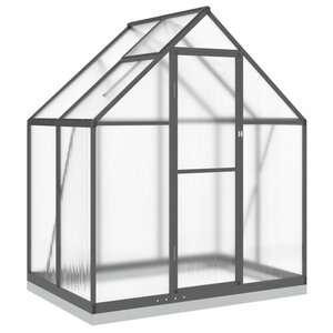 vidaXL Serre avec cadre de base anthracite 169x114x202 cm aluminium
