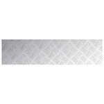 vidaXL Plaques à damier 4 Pièces Argent 100 x 25 cm Aluminium