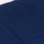 vidaXL Couverture lestée Bleu 138x200 cm 6 kg Tissu