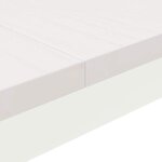 vidaXL Table basse Blanc 80 x 80 x 45 cm Bois de pin massif