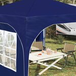 vidaXL Tente de fête pop-up 290 x 290 x 245 cm Bleu