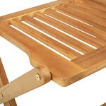 vidaXL Ensemble à manger de jardin pliable 3 Pièces bois d'acacia massif