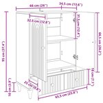 vidaXL Buffet Chêne Sonoma 66 x 34 5 x 95 cm Bois d'ingénierie