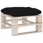 Vidaxl salon de jardin palette 9 pièces avec coussins bois de pin