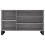vidaXL Armoire à chaussures Sonoma gris 102x36x60 cm Bois d'ingénierie