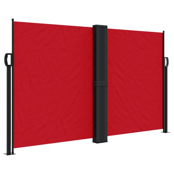 vidaXL Auvent latéral rétractable rouge 140x1000 cm