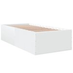vidaXL Cadre de lit blanc 90x200 cm bois d'ingénierie