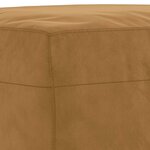 vidaXL Repose-pied Marron 60x50x41 cm Velours