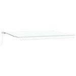vidaXL Auvent Rétractable Blanc 500 × 300 cm Polyester et métal
