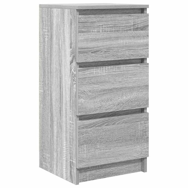 vidaXL Buffet sonoma gris 37 5x35x76 cm bois d'ingénierie
