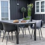 2 Fauteuils de jardin noir RODA