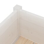 vidaXL Jardinière blanc 70x70x70 cm bois de pin massif