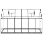 vidaXL Serre avec cadre de base anthracite 334x169x202 cm aluminium