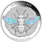 Pièce de monnaie en Argent 2 Dollars g 31.1 (1 oz) Millésime 2026 Australian Native Bees STINGLESS BEE