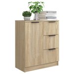 vidaXL Buffet Chêne sonoma 60x30x70 cm Bois d'ingénierie