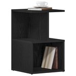 vidaXL Cabinet de chevet Chêne noir 35 x 35 x 55 cm Bois d'ingénierie