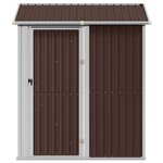vidaXL Abri de jardin marron 192x152 5x237 cm acier galvanisé