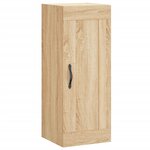 vidaXL Buffet haut Chêne sonoma 34 5x34x180 cm Bois d'ingénierie