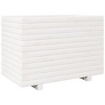 vidaXL Jardinière blanc 70x40x49 5 cm bois de pin massif
