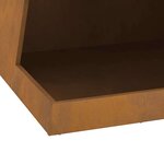 vidaXL Braise Marron 50 x 50 x 100 cm Acier