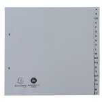 Intercalaires Imprimés Alphabétiques Pp Recyclé Gris A-z (alphabet Allemand) - 20 Positions - 2/3 A4 - Gris - X 25 - Exacompta