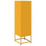 vidaXL Buffet haut jaune moutarde 36x39x123 cm acier laminé à froid