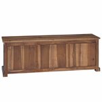 vidaXL Meuble TV Naturel 110 x 30 x 40 cm Bois de teck massif